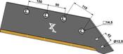 Reversible point share - 16'' - right - Hard metal - AgriParts