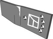 Moldboard extension - right - AgriParts