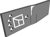 Moldboard extension - left - AgriParts