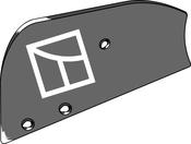 Manure skimmer board - left - AgriParts