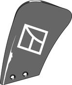 Manure skimmer board - left - AgriParts