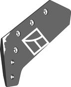 Reversible point share B3 - 14'' - left - AgriParts