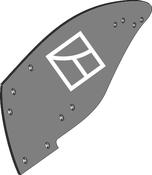 Moldboard - left - AgriParts
