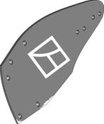 Moldboard TRIPLEX - left - AgriParts