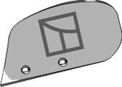 Grassland skimmer board - left - AgriParts