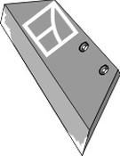 Reversible point share - 16'' - right - AgriParts