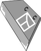 Reversible point share - 14'' - right - AgriParts