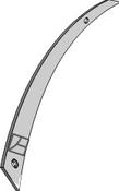 Moldboard slat - left - AgriParts