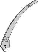 Moldboard slat - left - AgriParts