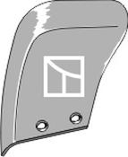 Manure skimmer board - left - AgriParts