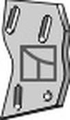Bracket for trash board - right - AgriParts