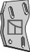 Bracket for trash board - left - AgriParts