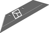 Reversible point share - 20'' - left - AgriParts