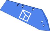 Reversible point share SSP332OS - right - AgriParts