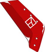 Reversible point share - 18'' - right - AgriParts