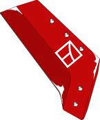 Reversible point share - 14'' - right - AgriParts