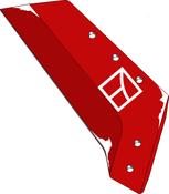 Reversible point share - 16'' - right - AgriParts