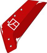 Reversible point share - 16'' - left - AgriParts