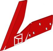Landside coulter - right - AgriParts