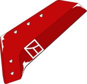 Reversible point share - 18'' - left - AgriParts