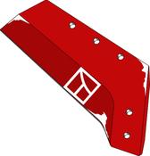 Reversible point share - 14'' - right - AgriParts