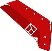Reversible point share - 16'' - right - AgriParts