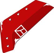 Reversible point share - 16'' - left - AgriParts