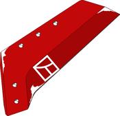 Reversible point share - 18'' - left - AgriParts