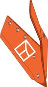 Reversible point share with share knife - right - AgriParts