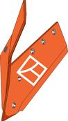 Reversible point share with share knife - left - AgriParts
