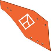 Moldboard one-piece - right - AgriParts