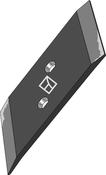 Reversible point 90x10 - right - AgriParts