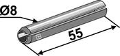 Clamping pin - Ø8x55 - AgriParts image
