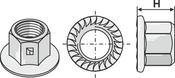 Collar nut - M12x1,75 - AgriParts
