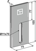 Scraper for packer rolls - AgriParts image