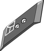 Reversible point 80x15 - right - AgriParts