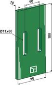 Greenflex plastic scraper for packer rolls - AgriParts