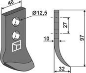Trencher blade - AgriParts