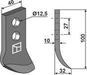 Trencher blade - AgriParts