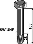 Bolt - 5/8''UNF - AgriParts image