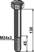 Bolt M24x3x130 - 10.9 - AgriParts