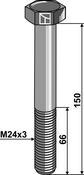 Bolt - M24x3 - 10.9 - AgriParts