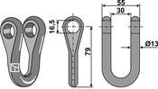 Shackle Ø16,5 - AgriParts