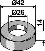 Washer Ø42x14xØ26 - AgriParts image