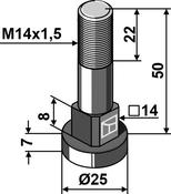 Bolt M14x1,5 - AgriParts image