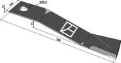 Mover-blade 760mm - right - AgriParts image