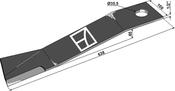 Mover-blade 628mm - left - AgriParts image