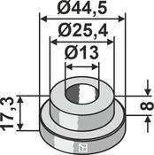 Bush 17,3xØ13xØ44,5 - AgriParts