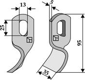 Twisted blade - AgriParts image