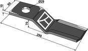 Blade, left - AgriParts